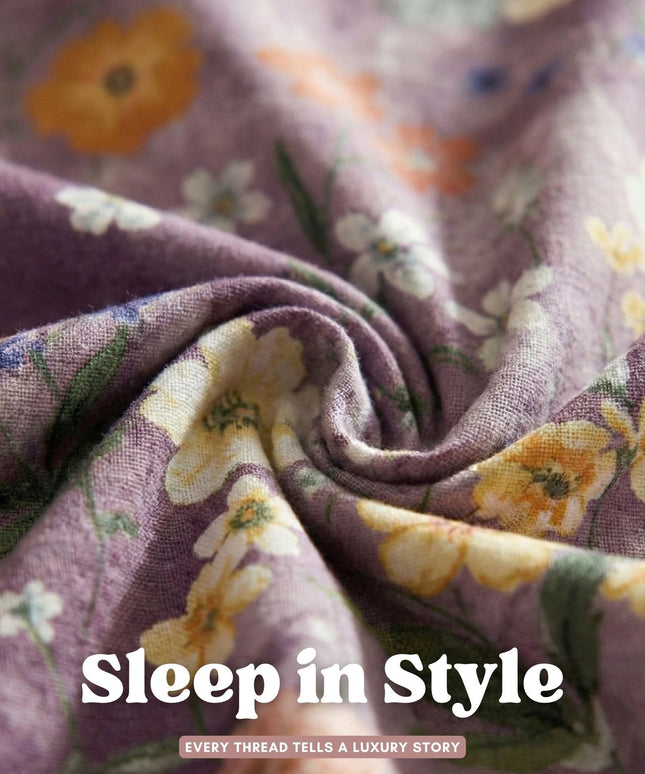 Aura Flat Bedsheet Purple