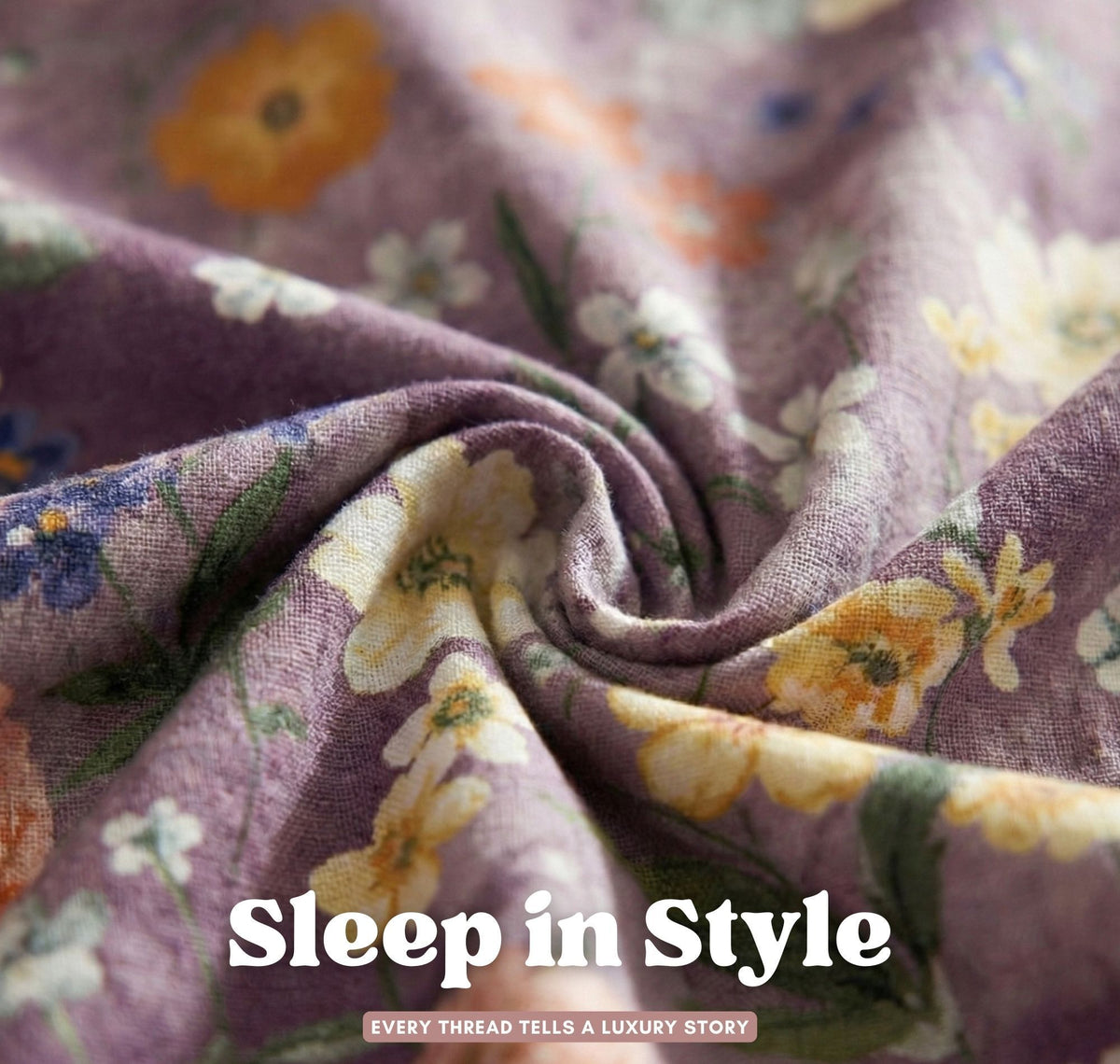 Aura Flat Bedsheet Purple