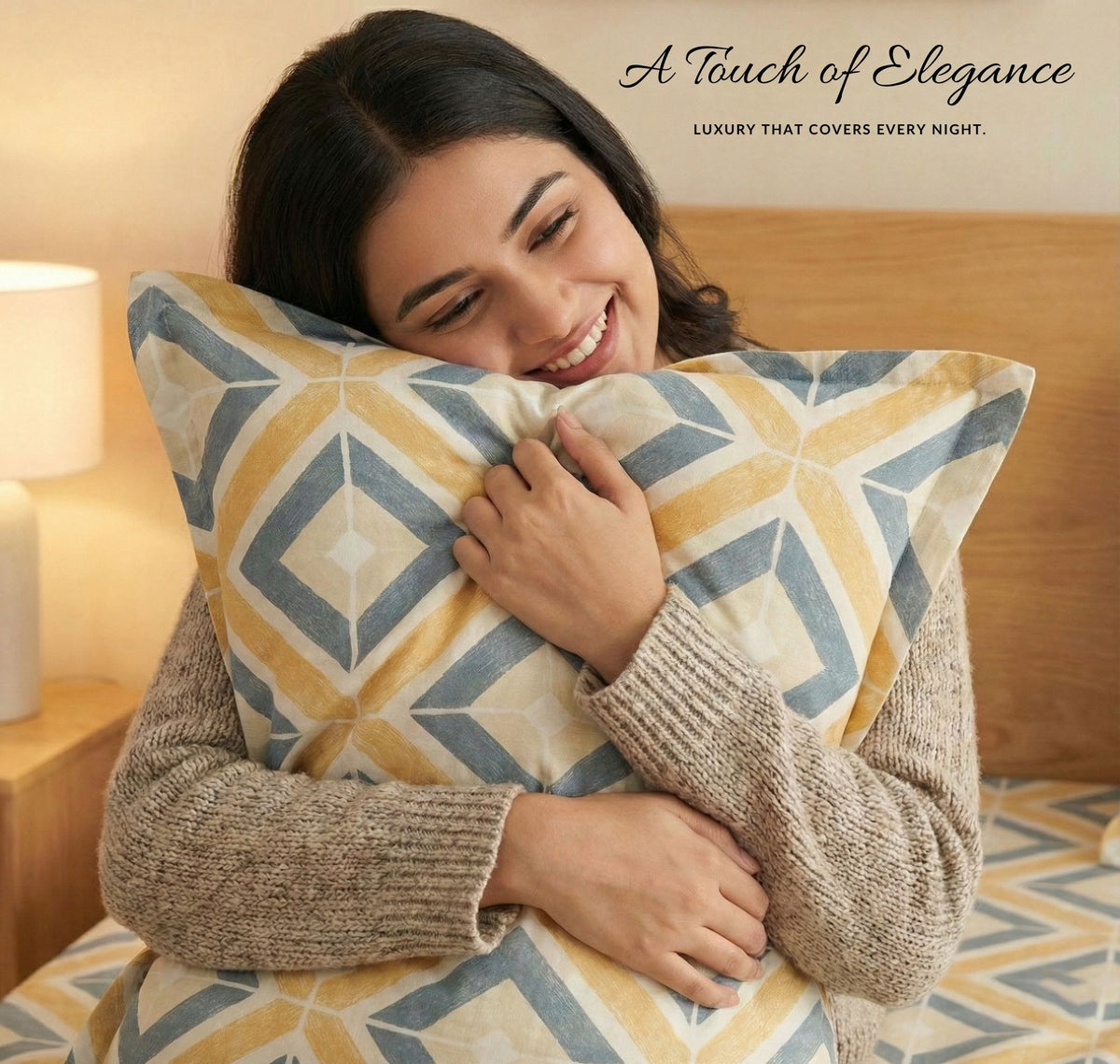 Aura Flat Bedsheet Beige Grey
