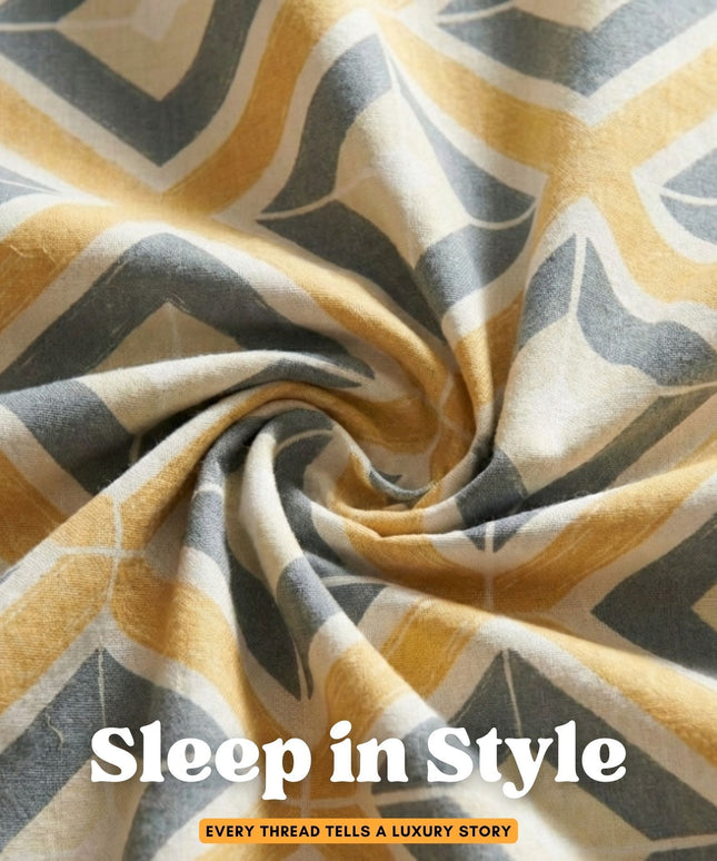 Aura Flat Bedsheet Beige Grey