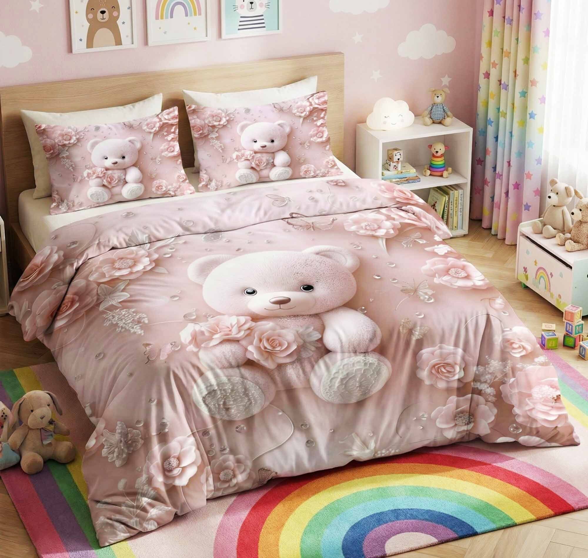 7D Pixel Adventure Flatsheet Baby Pink