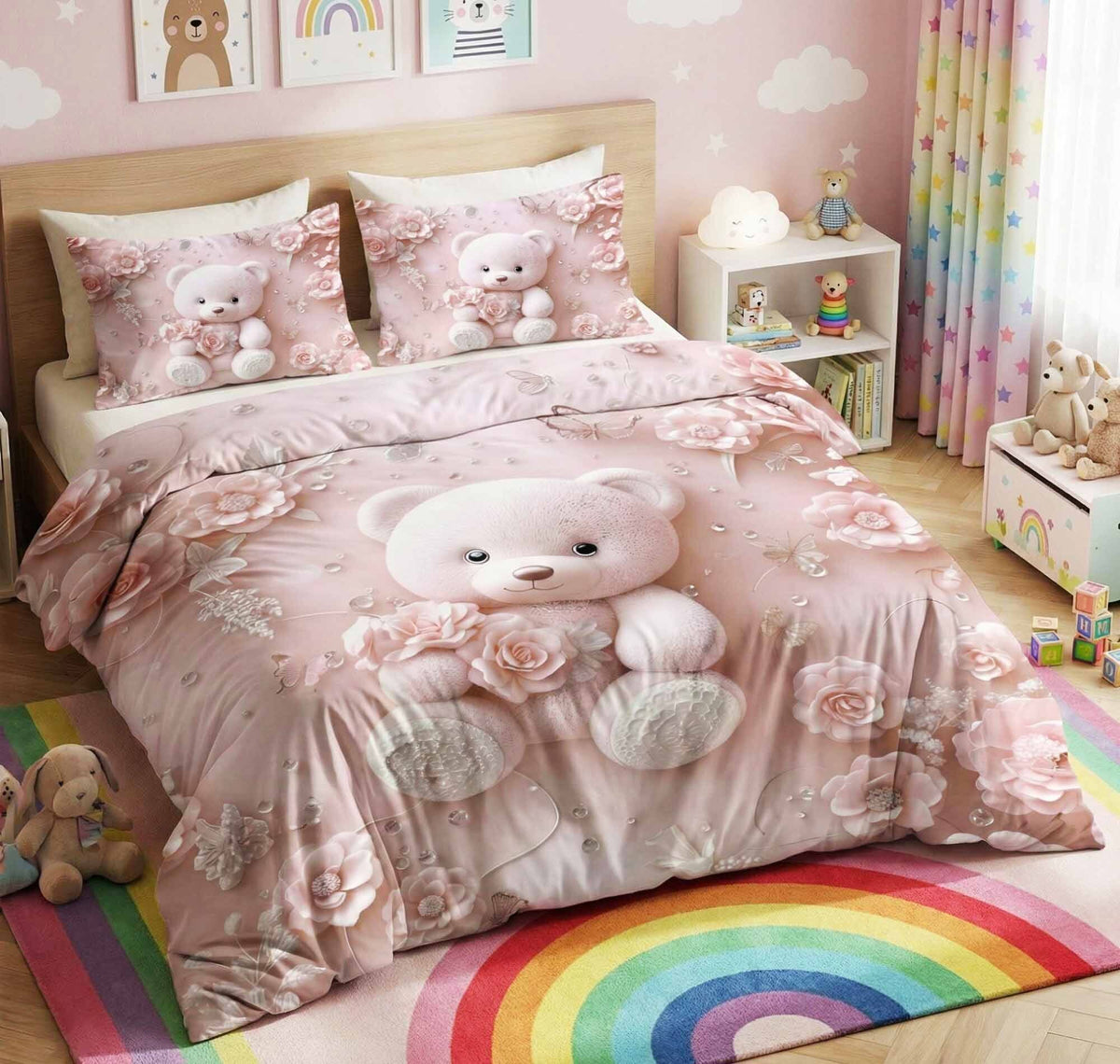 7D Pixel Adventure Flatsheet Baby Pink