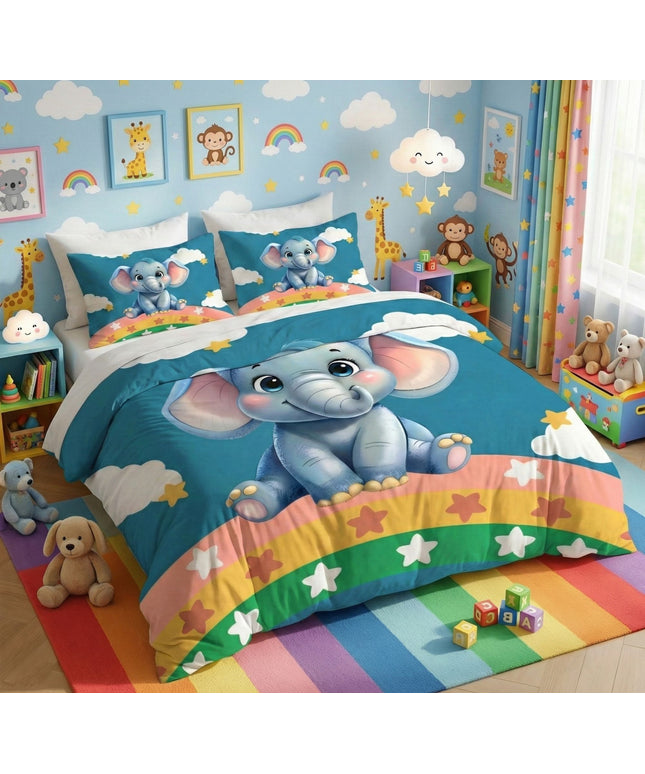7D Pixel Adventure Flatsheet Light Blue