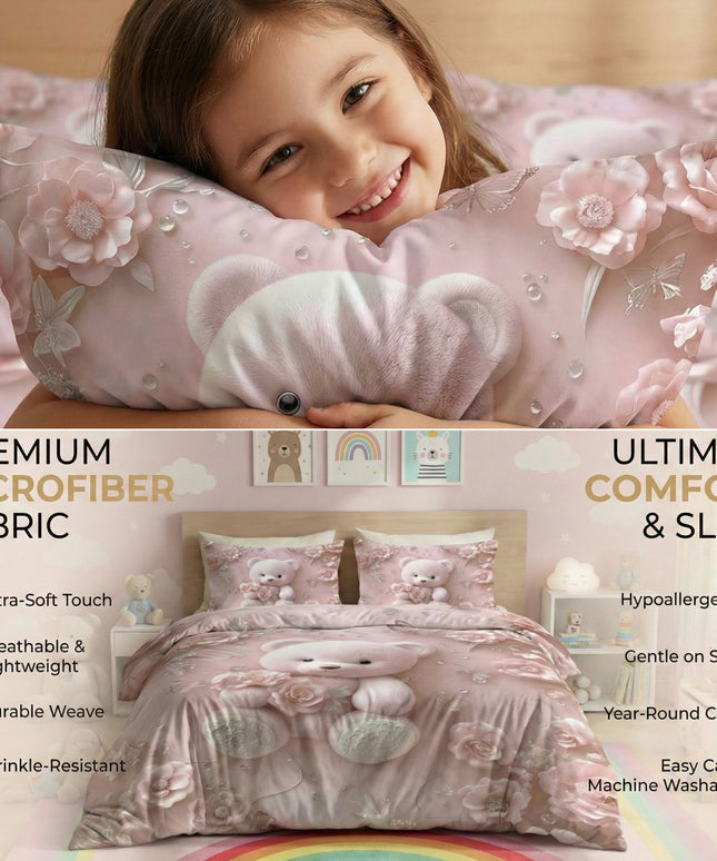 7D Pixel Adventure Flatsheet Baby Pink