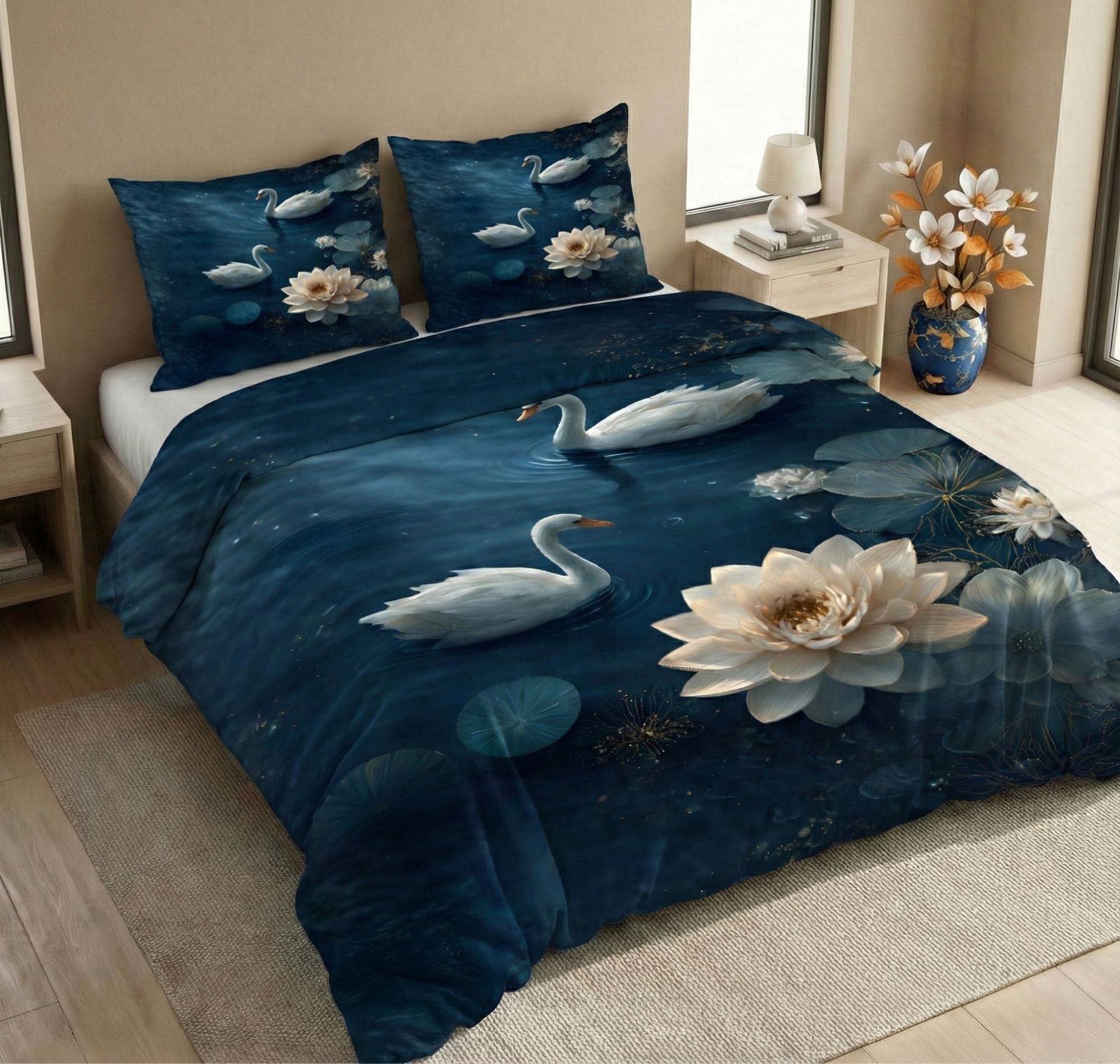 7D Pixel Dream Flatsheet Dark Blue