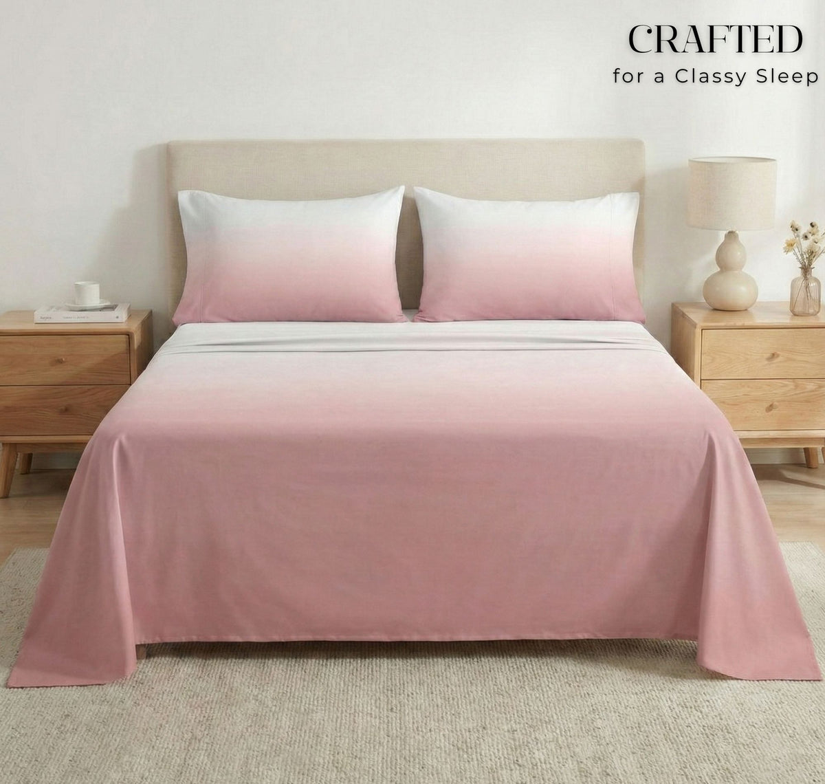 Pixel Ombre Flatsheet Light Pink Tint