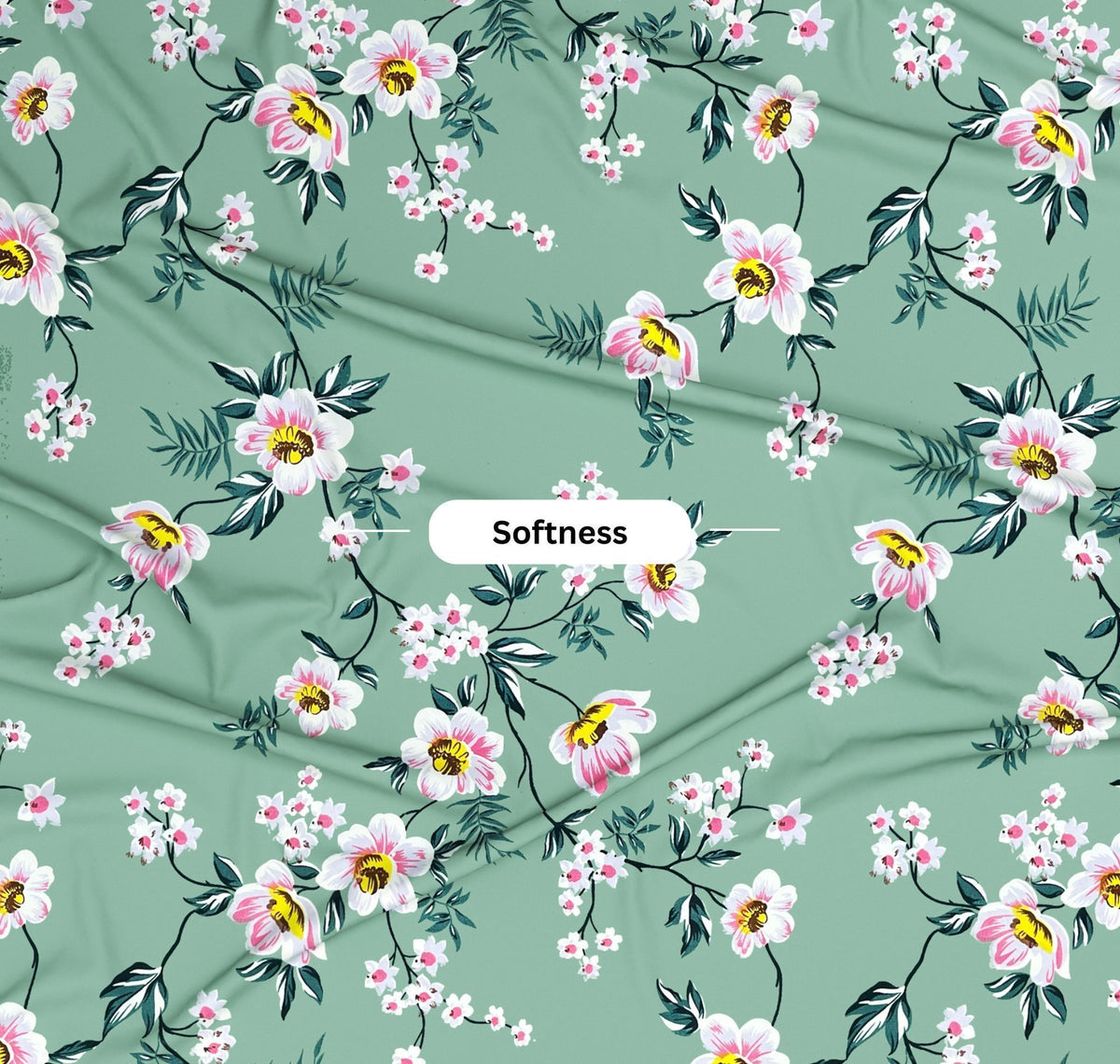 Urban Flat Bedsheet Light Green White