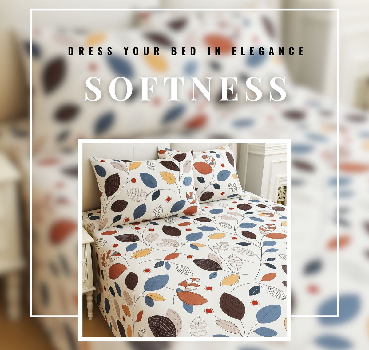 Urban Flat Bedsheet White Brown