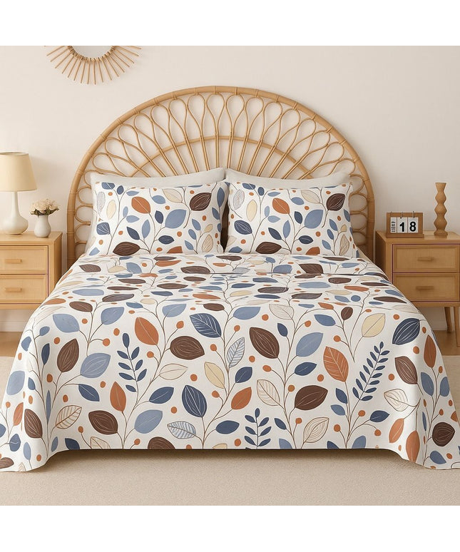 Urban Flat Bedsheet White Brown