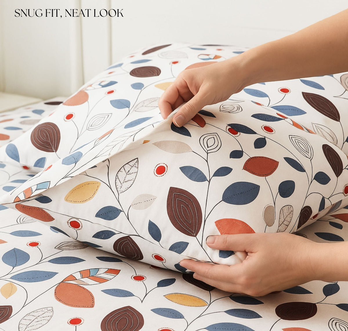 Urban Flat Bedsheet White Brown