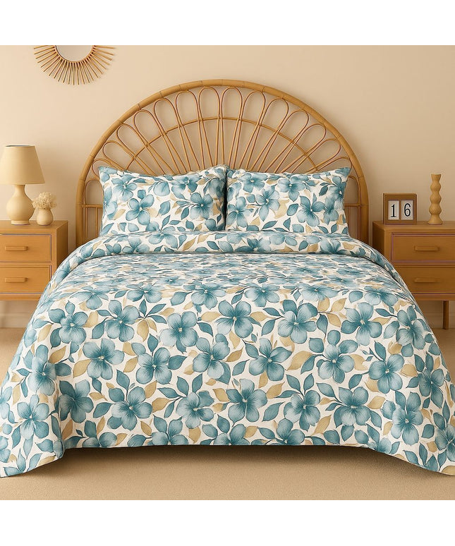 Urban Flat Bedsheet White Turquoise