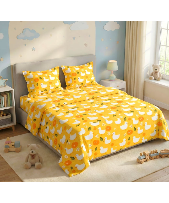 Kidzzy Flat Bedsheet Yellow