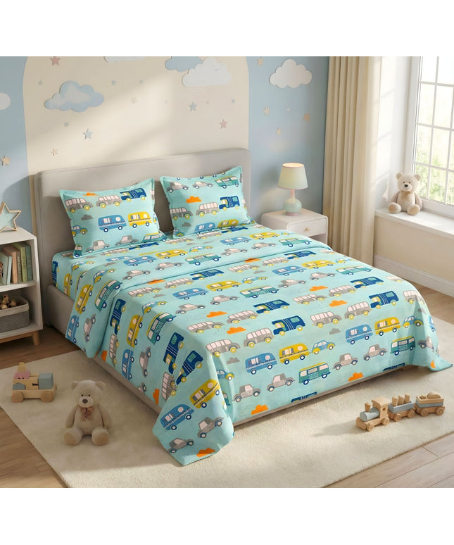 Kidzzy Flat Bedsheet Light Blue