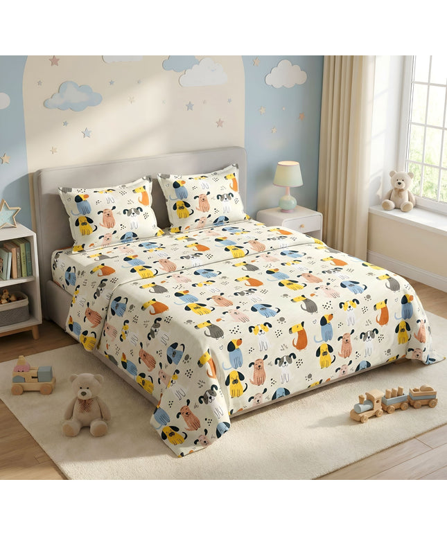 Kidzzy Flat Bedsheet Beige Yellow