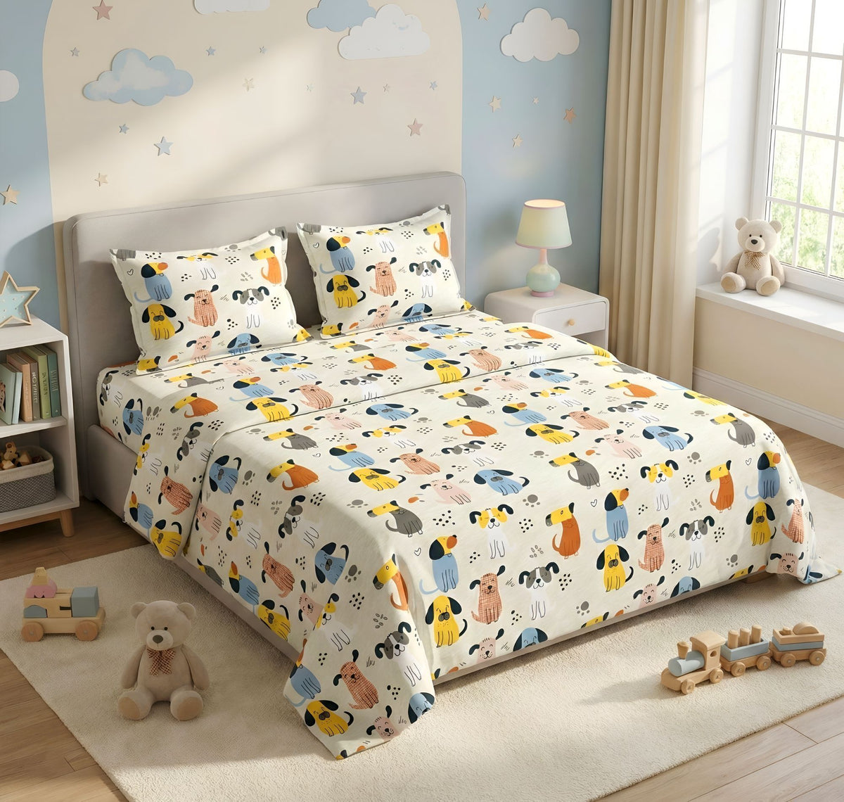 Kidzzy Flat Bedsheet Beige Yellow