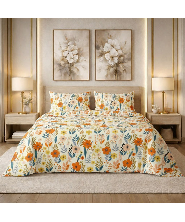 Kingston Flatsheet  Beige Orange