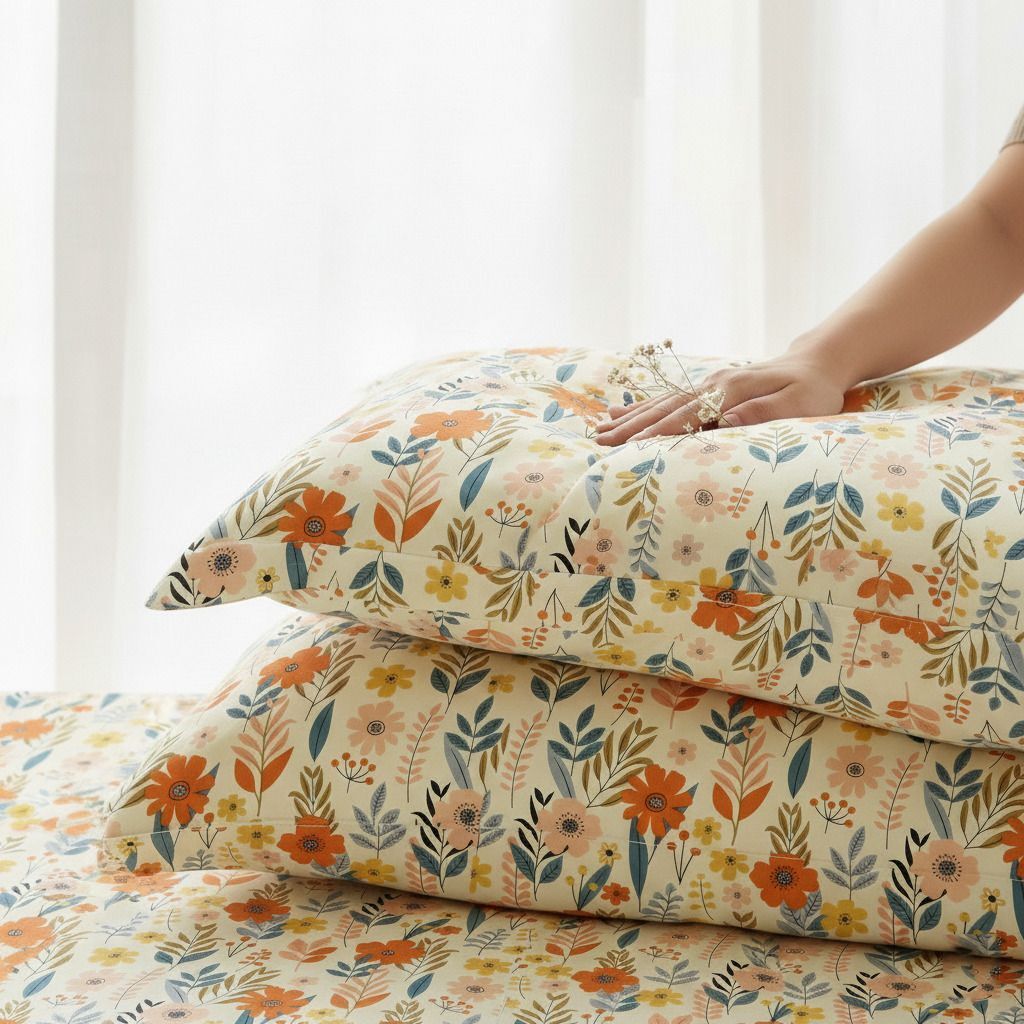 Kingston Flatsheet  Beige Orange