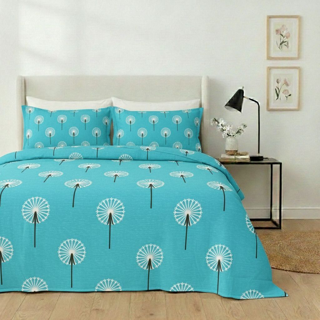Kingston Flatsheet  Light Blue White