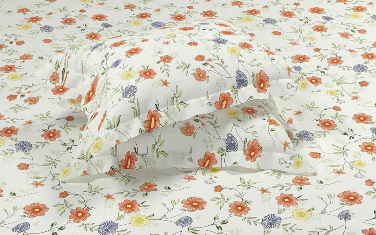 Kingston Flatsheet  White Red