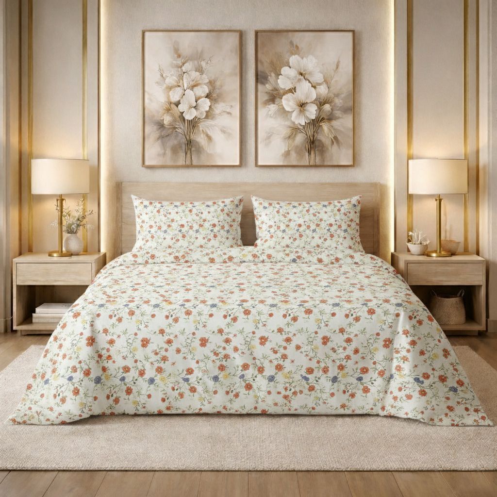 Kingston Flatsheet  White Red