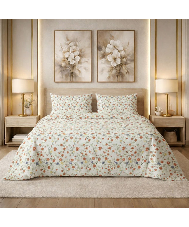 Kingston Flatsheet  White Red