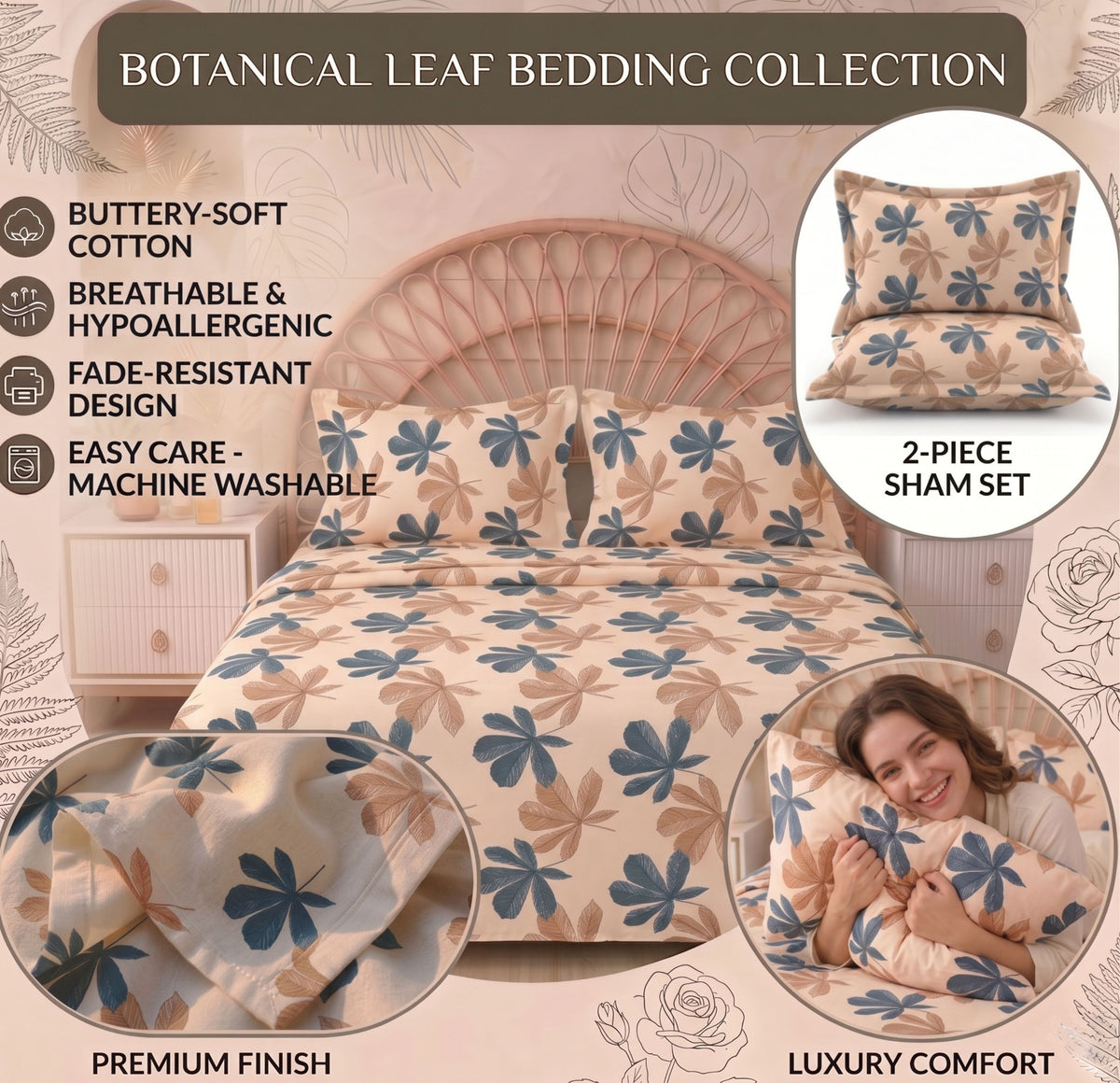 Urban Flat Bedsheet Peach Dark Grey