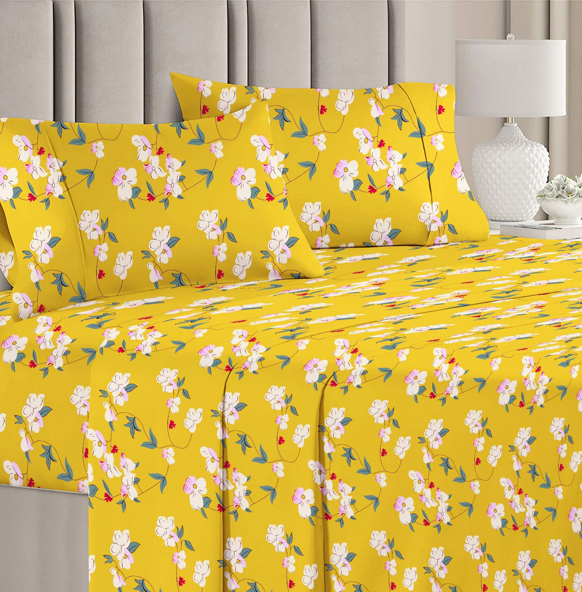 Prime Flat Bedsheet Yellow