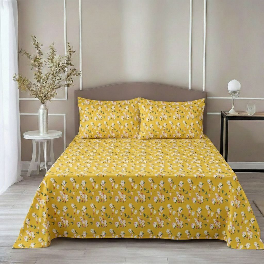 Prime Flat Bedsheet Yellow