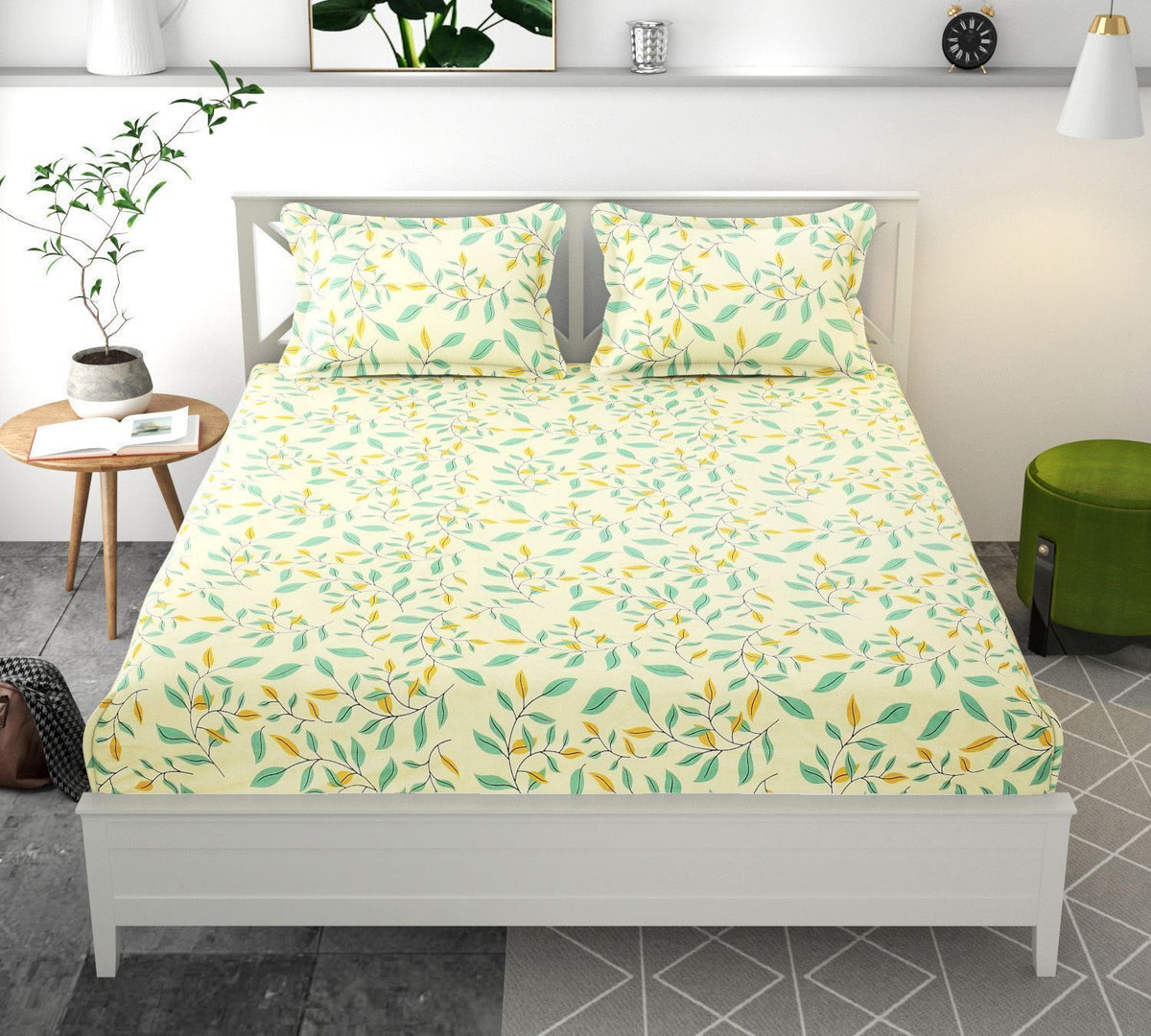 Velencia Flat Bedsheet Ivory Yellow