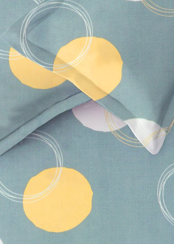 Velencia Flat Bedsheet Grey Yellow