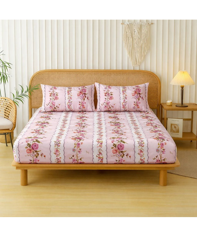 Velencia Flat Bedsheet Baby Pink