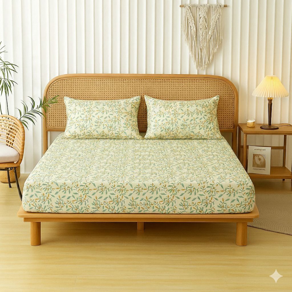 Velencia Flat Bedsheet Ivory Yellow