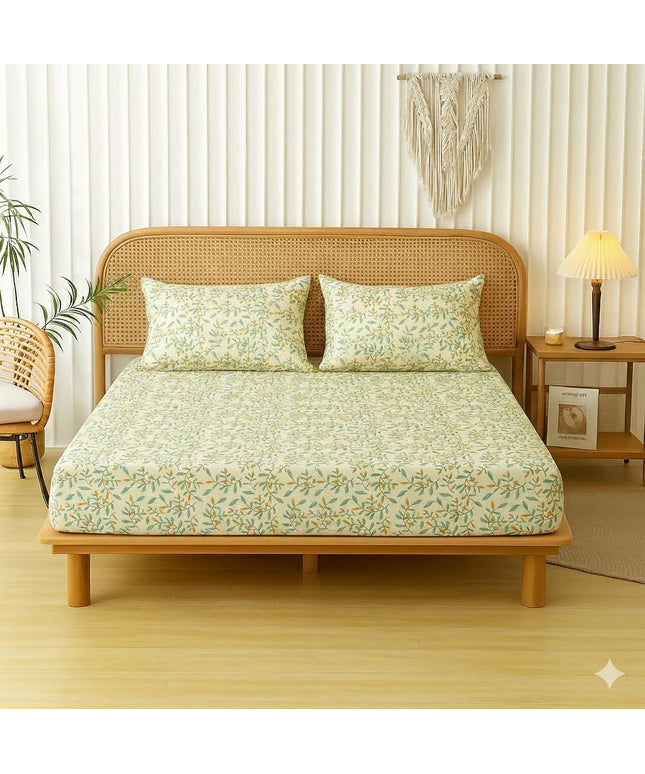 Velencia Flat Bedsheet Ivory Yellow