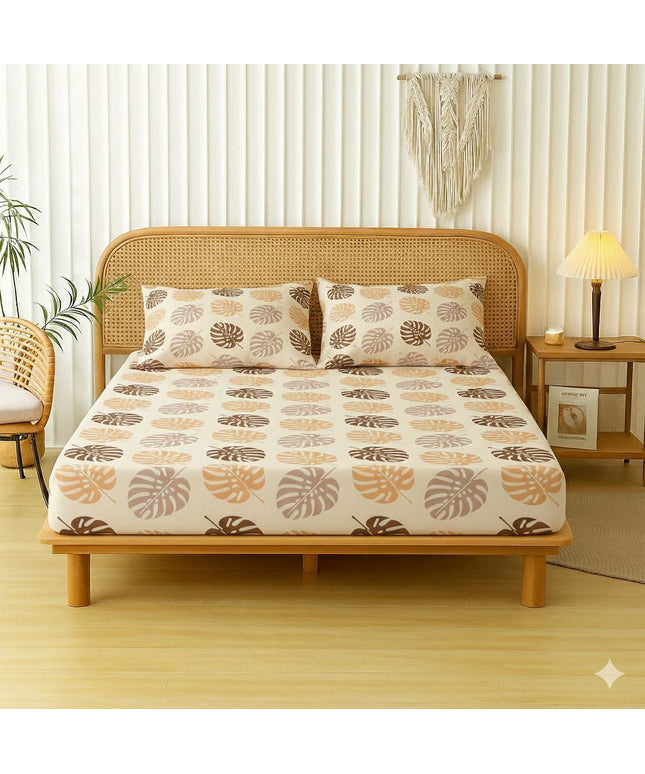 Velencia Flat Bedsheet Beige Brown