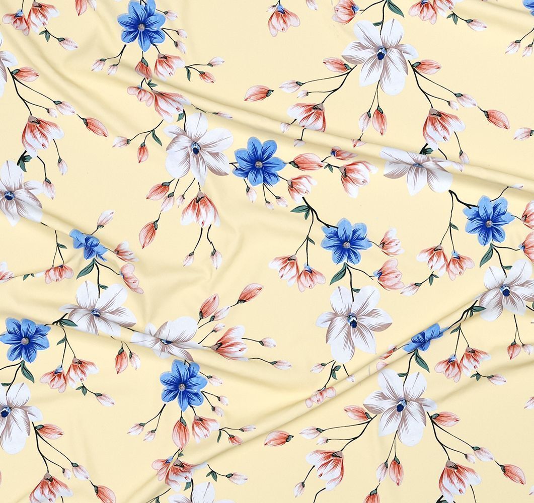 Velencia Flat Bedsheet Beige Blue