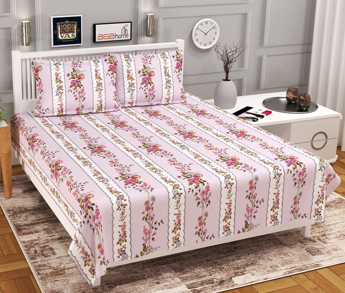 Velencia Flat Bedsheet Baby Pink
