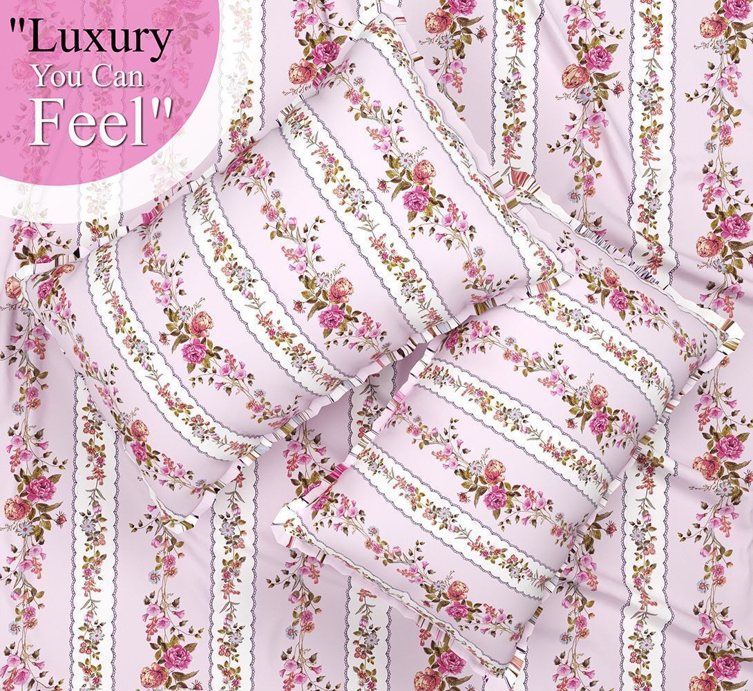 Velencia Flat Bedsheet Baby Pink