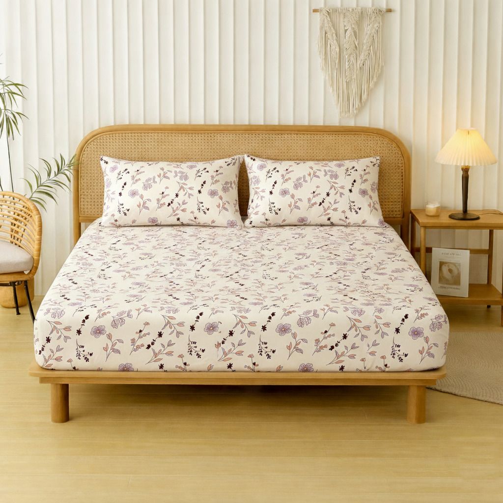 Velencia Flat Bedsheet Beige Light Brown