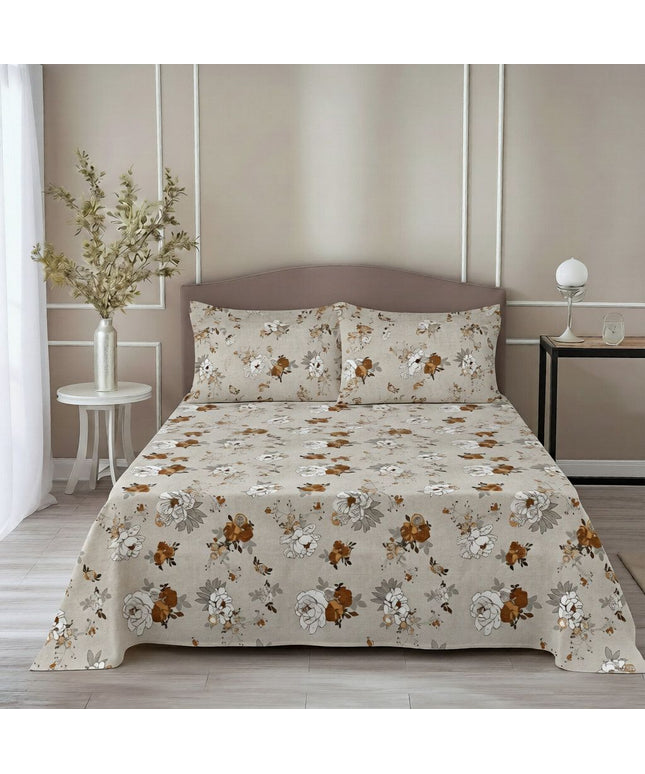 Prime Flat Bedsheet Beige Brown