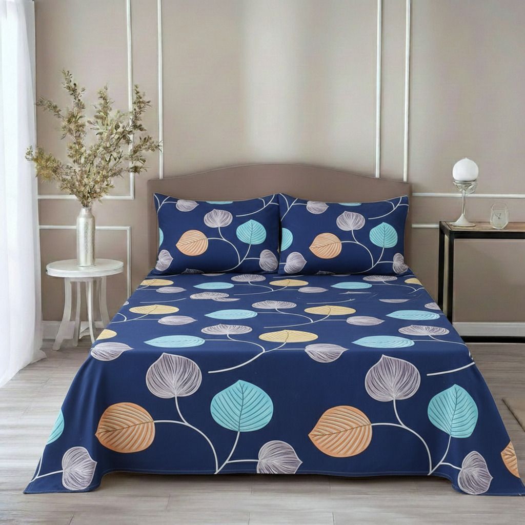 Prime Flat Bedsheet Dark Blue