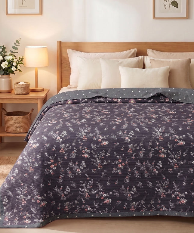 Stella Reversible Dohar Dark Grey Off White