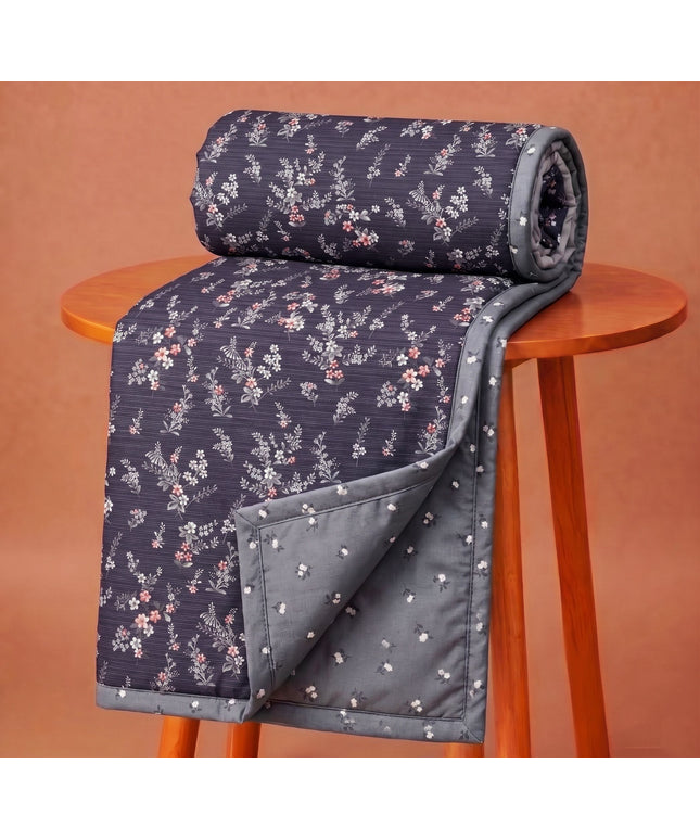 Stella Reversible Dohar Dark Grey Off White