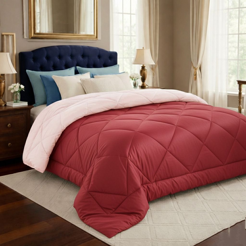 Solid Reversible Comforter Terracotta