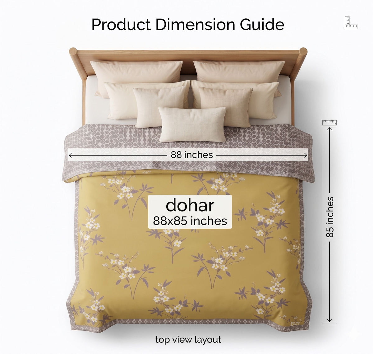 Stella Reversible Dohar Olive Green